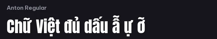 Font Anton Regular