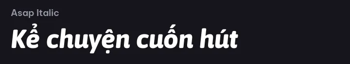 Font Asap Italic