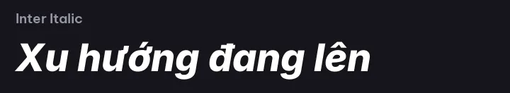 Font Inter Italic