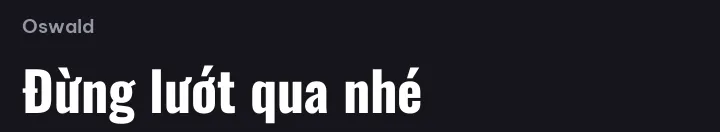Font Oswald