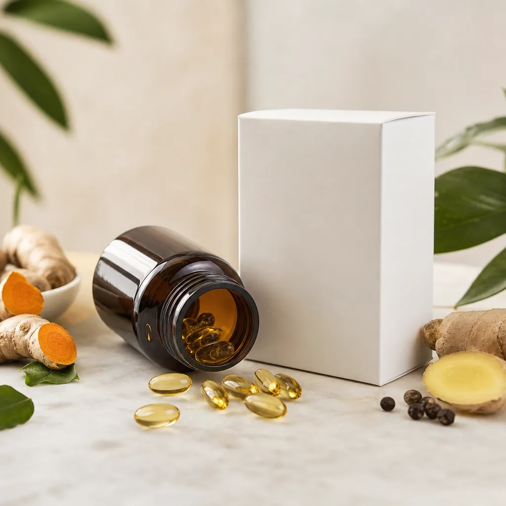 Ảnh thực phẩm chức năng chuyên nghiệp, tạo cảm giác uy tín và đáng tin