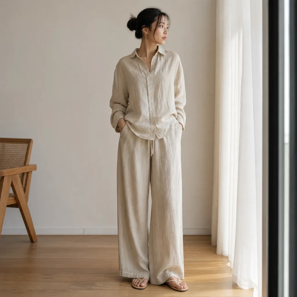 Lookbook thời trang trong nhà - mẫu nữ mặc trang phục
