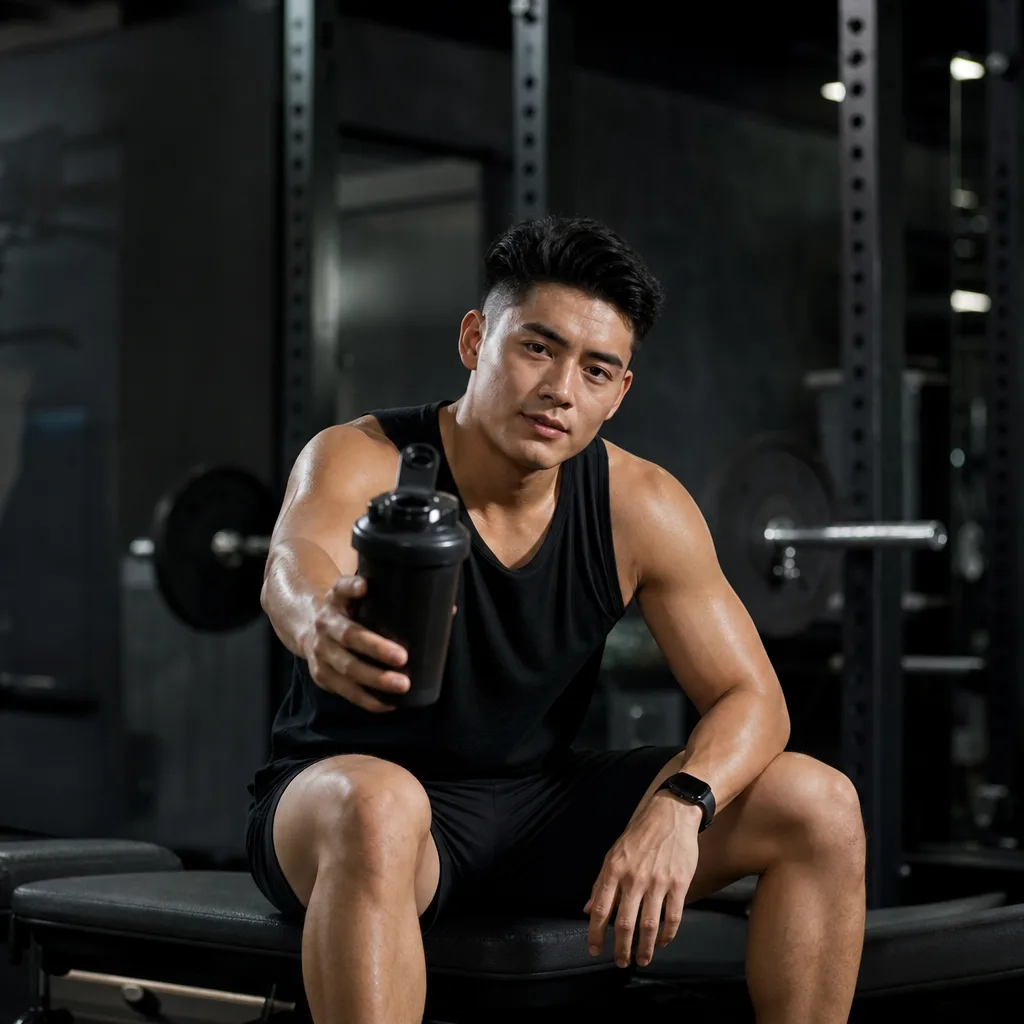 Mẫu tập gym dùng sản phẩm thể thao